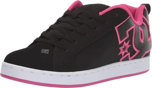 Vista 13 de DC Womens Dc Women's Court Graffik Casual Skate Shoe Plantilla blanca y negra