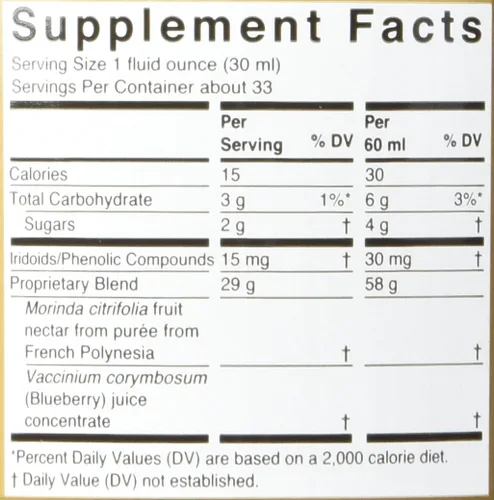 Vista 2 de TAHITIAN NONI Jugo de Morinda, original y auténtico, puré de frutas Noni de Tahití con arándano natural y uva (resveratrol), bebida de bienestar