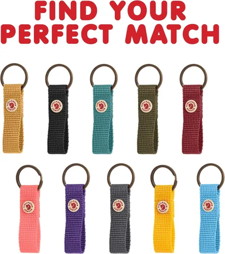 Vista 7 de Fjallraven, Llavero Kanken para llevar a diario, diseño de arcoíris
