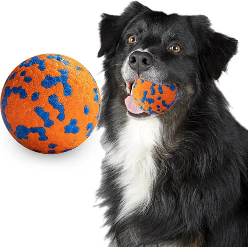 Vista 17 de Bolas para Perros, Bola de Juguete Indestructible para Perros Masticadores Agresivos, Bola Interactiva Duradera de Alta Elasticidad para Entrenar