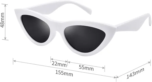 Vista 5 de mosanana Gafas de sol de moda para mujer con estilo de ojo de gato MS51810
