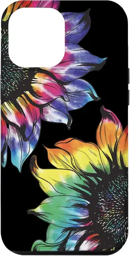 Vista 26 de Tie Dye Sunflower Phone Case Fun Colorful Retro Hippie Gift Case for iPhone 17