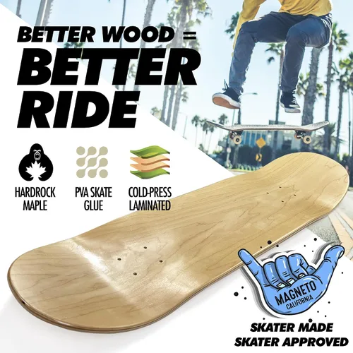 Vista 6 de Magneto Complete Cruiser Starter Skateboard