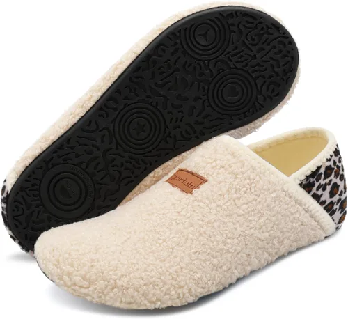 Vista 2 de Scurtain Pantuflas unisex con suela de goma para adultos