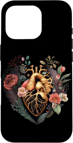 Vista 20 de Anatomical Heart and Flowers for Your Love Case for iPhone 17