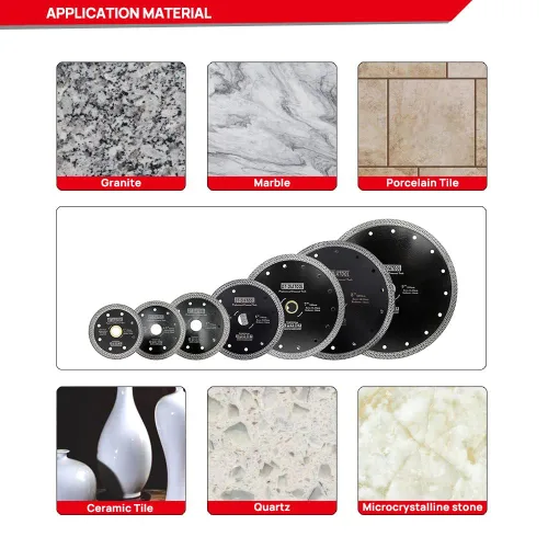 Vista 5 de DT-DIATOOL Hoja de granito de diamante de 4 pulgadas para azulejos de porcelana de mármol, disco de corte de diamante de cerámica con segmentos