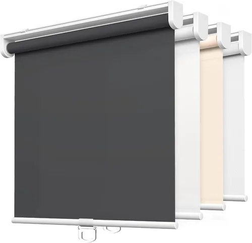 Vista 14 de LazBlinds - Persianas enrollables sin herramientas, sin taladro, sin cuerdas, para ventanas, protección UV, aislamiento térmico, filtro de luz