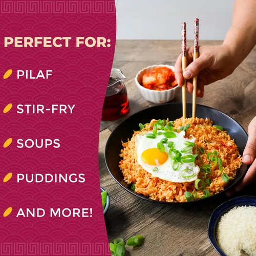 Vista 6 de LOTUS FOODS Arroz blanco orgánico de cocción rápida, 15 onzas