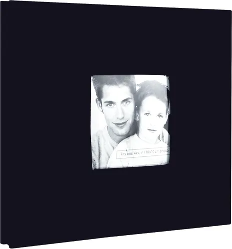 Vista 2 de MCS Álbum de recortes de tela expandible de 10 páginas con cubierta de apertura de fotos y páginas de 8 x 8 pulgadas, 9.6 x 8.5 pulgadas, negro