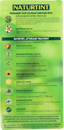 Vista 2 de Naturtint, Tinte permanente para el cabello castaño dorado, 5.6 onzas líquidas