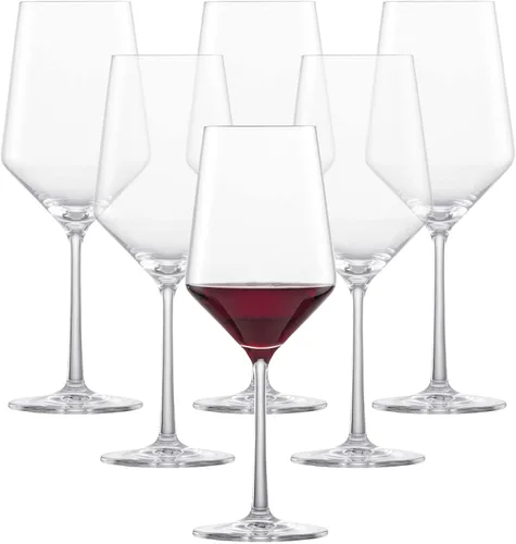 Vista 11 de ZWIESEL GLAS Juego de copas de vino tinto Burdeos pura (juego de 2), copas de Burdeos para vino tinto, copas de cristal Tritan aptas