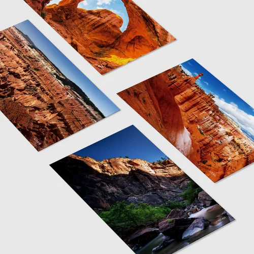Vista 4 de Paquete de 20 postales de paisaje vintage de Estados Unidos de Utah, postales de todo el mundo, tarjetas de felicitación para viajes de negocios