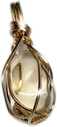Vista 35 de 66 necklace pendant gemstones choose from moldavite, citrine, or herkimer diamond