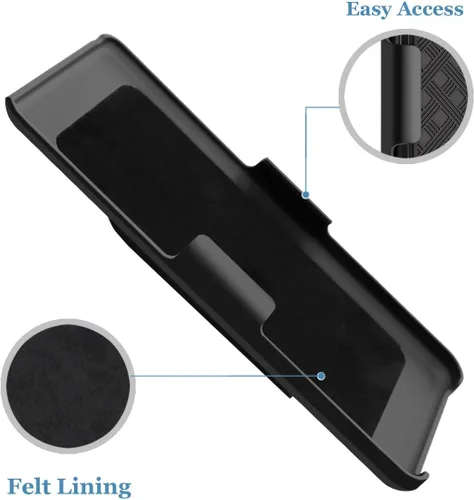 Vista 4 de Fingic - Funda para Samsung Galaxy S20 FE con soporte para cinturón Slim Combo Shell with Swivel Holster Rugged Shockproof Antiscratch Full Body
