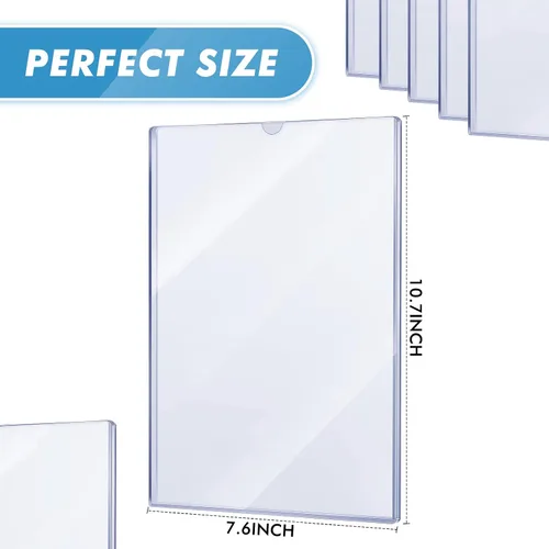 Vista 2 de Yexiya 15 fundas para cómics de 7.6 x 10.7 pulgadas, marco duro de PVC para cómics de la Edad de Plata actual, funda transparente de plástico