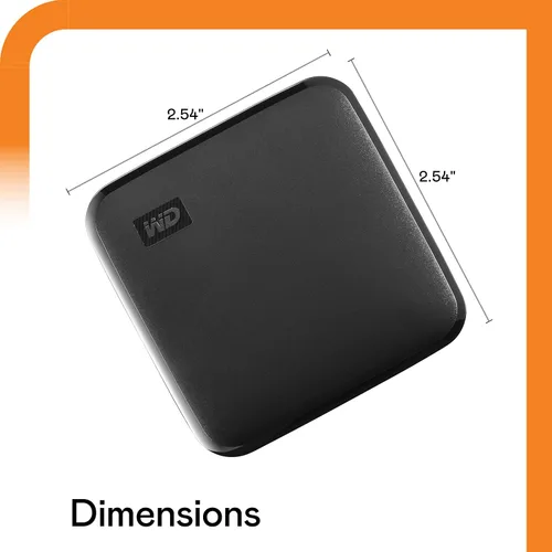 Vista 3 de Western Digital 1TB Elements SE - SSD portátil, USB 3.0, Compatible con PC, Mac - WDBAYN0010BBK-WESN