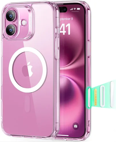 Vista 73 de ESR Funda para iPhone 14 Plus, compatible con MagSafe, protección de grado militar a prueba de golpes, resistente al amarillamiento, funda magnética