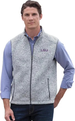 Vista 5 de Vantage Apparel NCAA mens Collegiate Premium Summit Sweater Fleece Vest