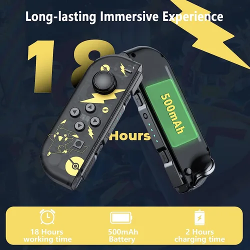 Vista 4 de Joy Pad for Switch Nintendo, Replacement for Switch Controllers with Dual VibrationWake-upScreenshot