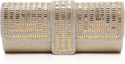 Vista 17 de Labair Bolso de noche y embragues para mujer, bolso de mano brillante con diamantes de imitación, bolso formal para fiesta de boda.