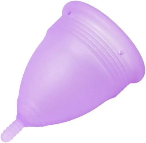 Vista 5 de Copa menstrual suave y flexible – Copa de silicona de grado de calidad reutilizable – 1 unidad (pequeño)