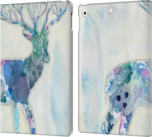 Vista 30 de Head Case Designs Wyanne - Funda de piel con licencia oficial de Wyanne Blue Watercolour Bear Animals 2, compatible con Apple iPad 10.2