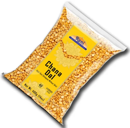 Vista 7 de Rani Chana Dal (garbanzos desi divididos sin piel) 14 oz (400 g) ~ Todo natural Apto para gluten Sin OMG Kosher Vegano Origen indio