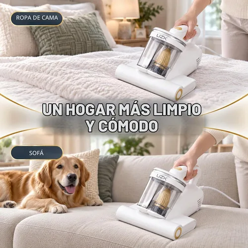 Vista 6 de Aspiradora de colchón con luz UV-C, aspiradora de cama de 16Kpa para sofá