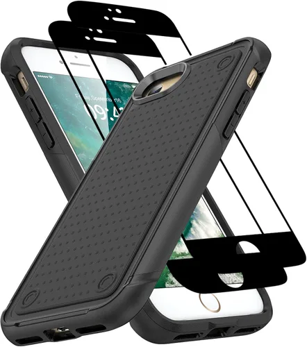 Vista 102 de Jeylly Funda para iPhone SE/Funda para iPhone 5S, Exterior de Plástico Duro que Absorbe Golpes + Interior de Silicona de Goma Defensor contra