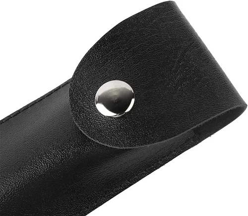 Vista 7 de Abrebotellas Funda de cuero negro Profesional bolsillo plegable portacuchillos