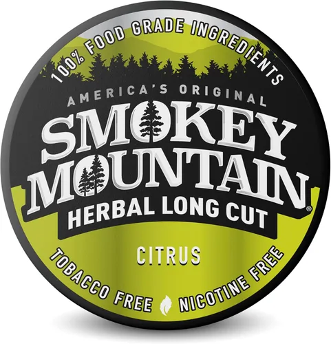 Vista 14 de SMOKEY MOUNTAIN Hierbas de corte largo – Artic Mint – 1 lata – Tabaco sin tabaco y sin nicotina