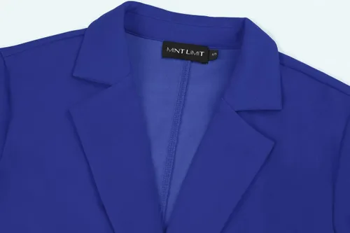 Vista 5 de MINTLIMIT Blazer de manga 34 para mujer, blazer de oficina con un botón y bolsillos