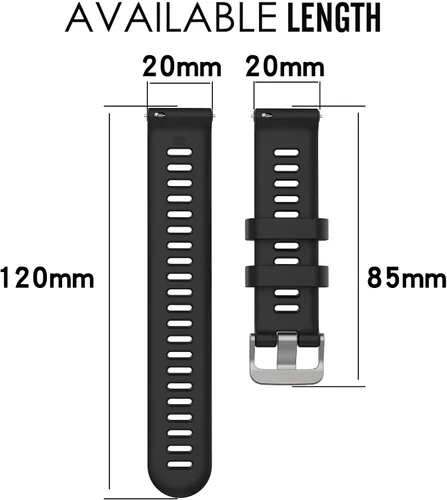 Vista 4 de Correa para Garmin Forerunner 55, banda de liberación rápida de repuesto para Garmin Forerunner 158 (sin rastreador, bandas de repuesto solamente)