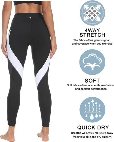 Vista 6 de Malla Queenieke 8030 de yoga, para correr, leggings con color combinado, para mujer
