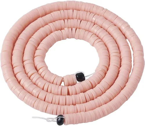 Vista 12 de Cheriswelry Kit de fabricación de pulseras de bricolaje con 7280 piezas de 30 colores de 0.236 in de disco plano redondo de arcilla polimérica