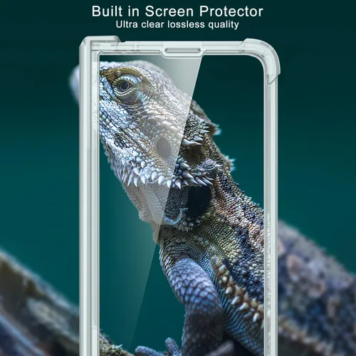 Vista 2 de Funda magnética transparente para Samsung Galaxy Z Fold 5 con protección de bisagra [protector de pantalla integrado] [compatible con MagSafe] 2