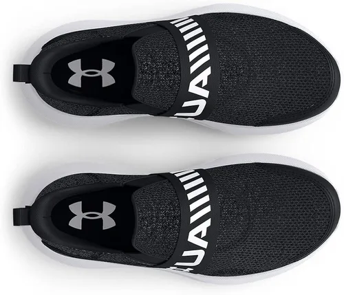 Vista 3 de Under Armour Tenis unisex para correr preescolar Surge 3 sin cordones para niños