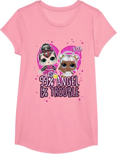 Vista 7 de LOL Surprise Sugar & Spice 99% Angel 1% Trouble Camiseta, Blanco