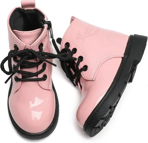 Vista 6 de Komfyea Botines de otoño impermeables con cremallera de invierno para niños y niñas niños pequeñosniños pequeños