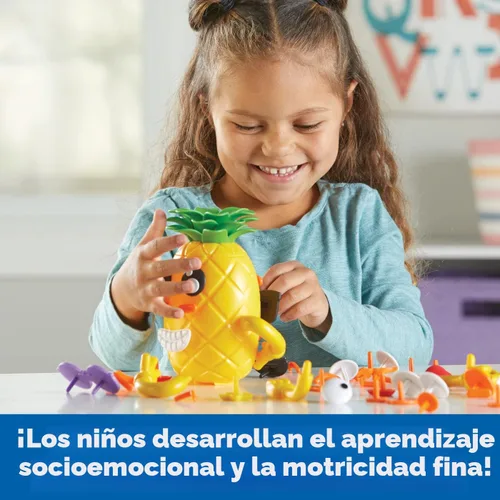 Vista 2 de Learning Resources Big Feelings Pineapple Deluxe Set - Juguetes de motricidad fina, herramientas de regulación de habilidades socioemocionales