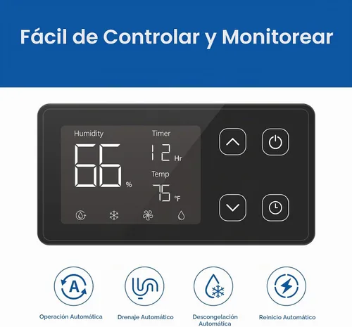 Vista 6 de 155 Pints Commercial Dehumidifier with Pump for Crawl Space