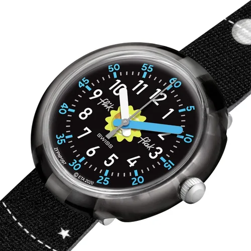 Vista 3 de Flik Flak SOLAR SYSTEM Reloj unisex para niños (Modelo ZFPNP097), negro, Negro -, Moderno