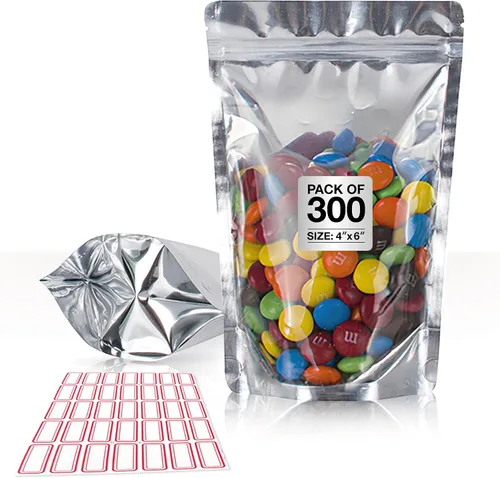 Vista 9 de BELLE KR® Bolsas pequeñas de Mylar de 3 x 5 para dulces liofilizados, paquete de 100 a 4 mil de grosor, bolsas transparentes de Mylar con ventana