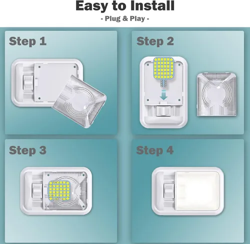 Vista 6 de 10 bombillas LED T10 921 922 912 194 para interior de caravana, bombillas LED superbrillantes, iluminación de repuesto 36-SMD 2835 6500K blanco frío