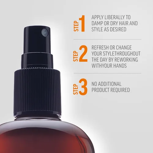 Vista 5 de American Crew - Spray de aseo para hombre, sujeción variable, 8.4 onzas líquidas Flexible grooming hairspray for damp or dry hair. Buildable hold