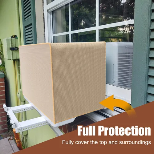 Vista 8 de BJADE'S Cubierta de aire acondicionado para ventana compatible con la unidad de aire acondicionado de ventana en forma de U Midea, resistente