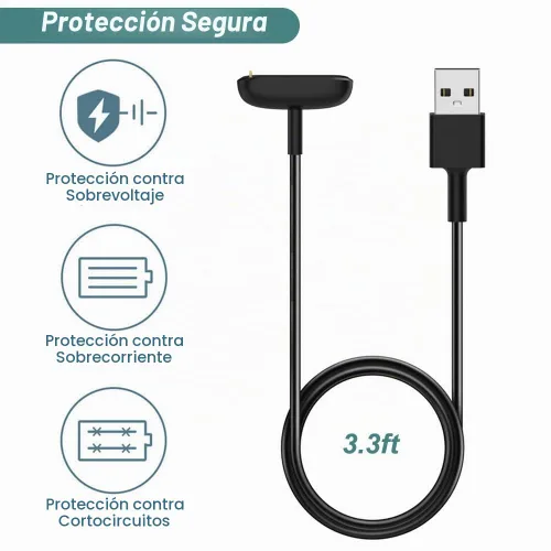 Vista 6 de Cargador para Fitbit Luxe/Charge 6/Charge 5 Fitness Tracker