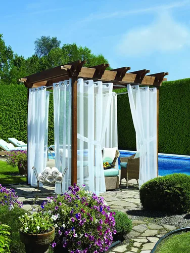 Vista 2 de Panel con velcro Outdoor Decor, hecho de gasa