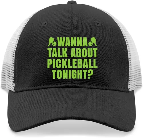 Vista 9 de Dad Hats Wanna Talk About Pickleball Tonight Baseball Caps for Men Graphic Dad Hat Adjustable