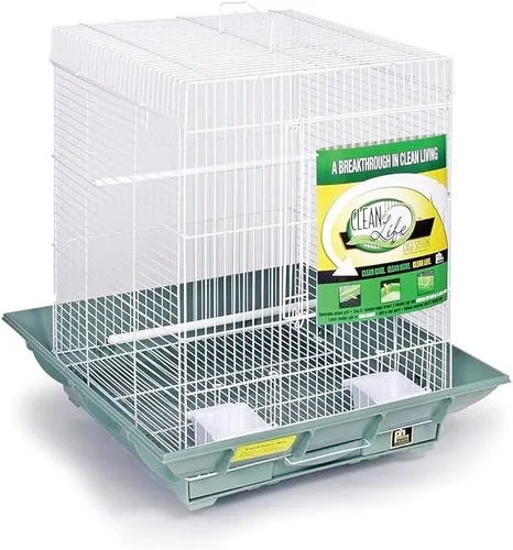 Vista 7 de HomeStock Mountain Majesty Clean Life - Jaula para pájaros con interior espacioso, construcción duradera, características fáciles de limpiar y Verde
